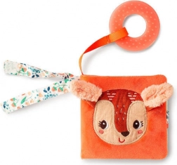 Lilliputiens mini könyvecske zizegő oldalakkal és rágókával – őzike Stella, 6 hó+