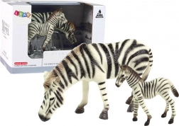 2 zebraforma készlet zebra csikó figurákkal Állatok