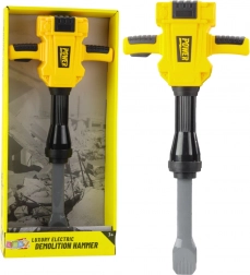 Gyerek bontókalapács fényekkel, hangokkal és rezgéssel – sárga