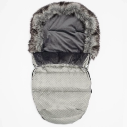 New Baby Lux téli lábzsák polár béléssel, szürke