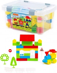 Építőkészlet bőröndben, 71 darab