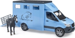 Bruder Mercedes‑Benz Sprinter ló­szállító figurával