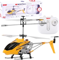 Syma S107H távirányítású fém helikopter GYRO stabilizációval – sárga