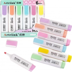 Pasztell kiemelők 6 darab