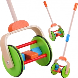 Színes fa játék tologatáshoz gyerekeknek