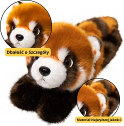 Plüss pandás kulcstartó