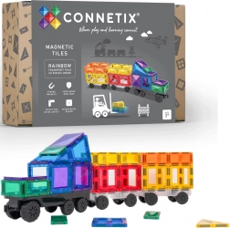 Connetix Rainbow Transport Pack mágneses építőkészlet 50 darab