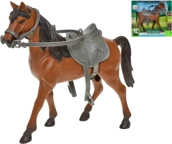 Ló nyereggel 28 cm – élethű figura gyerekeknek