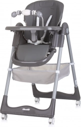 Étkező magasított szék First Spoon szürke színben