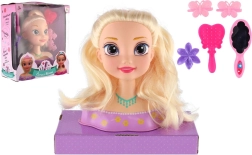 Fésülhető szőke fej kiegészítőkkel