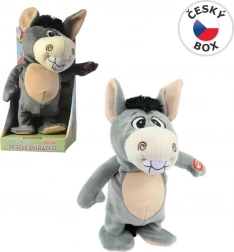 Ismétlő és járó szamár plüss 22 cm