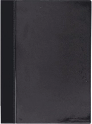 PVC A4 gyorslefűző előlapi zseb nélkül – fekete