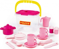 Teás készlet négy személyre dobozban