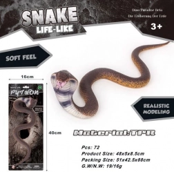 Gumírozott kobra kígyó 48 cm