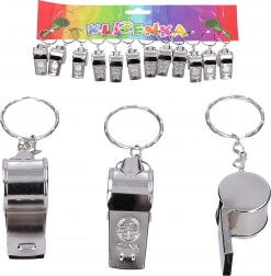 Kulcstartó síppal, 4 cm