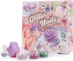 Love and Hugs csillogó köröm készlet