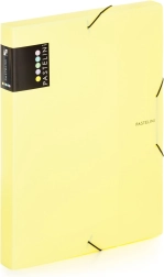 A4-es dokumentumdoboz Pastelini sárga gumipánttal