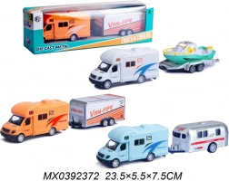 Lakókocsi utánfutóval