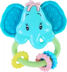 Csörgő és rágóka elefánt formában babáknak