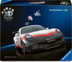 3D puzzle porsche 911 gt3 cup működő kerekekkel