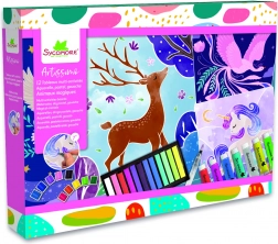 Artissimo XXL kreatív készlet – akvarell, pasztell és akrilfestékek: varázslatos állatok