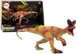 Gyűjtői dilophosaurus figura, piros, 1 db