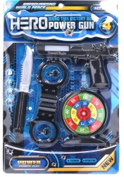 Rendőrségi készlet pisztoly effekttel