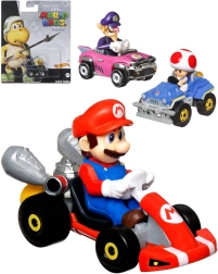 Mattel Hot Wheels Mario Kart fém kisautó figurával – 1 db