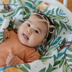 Tommy Lise muszlin pelenka biopamutból Airy Grace 120 x 120 cm