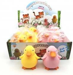 Tréfás nyomkodható kacsa antistressz játék 8×6 cm