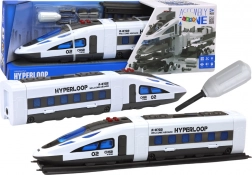 Csavarozható HYPERLOOP kisvonat fényekkel, hangokkal és sínekkel