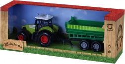Műanyag traktor hang- és fényhatásokkal, pótkocsival – Az én kis farmám