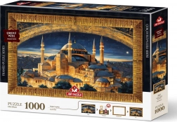 Puzzle kerettel és ragasztóval 3 az 1-ben Hagia Sophia 1000 darabos