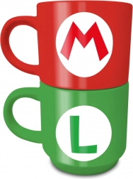 Super Mario Mario és Luigi kerámia bögre szett