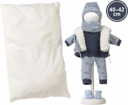 Llorens ruhaszett babáknak New Born 40–42 cm, 6 darabos készlet kétoldalas párnával