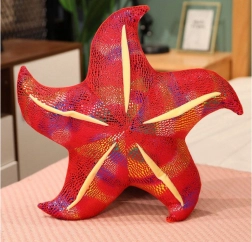 Plüss piros tengeri csillag – párnácska 20 cm