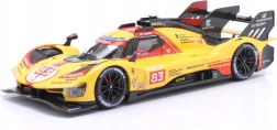 bburago ferrari 499p lmh 1:24 sárga nr. 83 – 24h le mans 2024