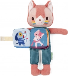 Lilliputiens plüss cica Jeanne mesekönyvvel