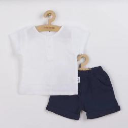 Újszülött muszlin szett New Baby Summer Nature Collection sötétkék