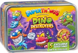 SuperThings Dino Destroyers exkluzív készlet ezüst fémdoboz