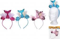 Karneváli fejdísz Sellő díszítéssel