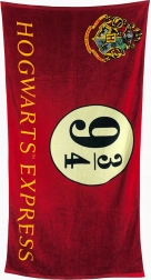 Harry Potter törölköző, 9 és 3/4 vágány, 75 × 150 cm