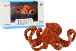 Óriási narancssárga polip figura 10 cm