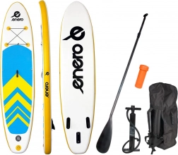 felfújható enero paddleboard 320 × 76 × 15 cm – sárga‑kék‑fehér SUP szett