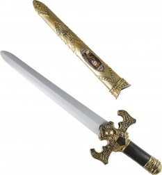 lovagi kard aranytokkal és hangeffektekkel 55 cm