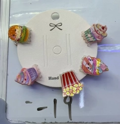 Hajcsatok - édességek, készlet 5 db