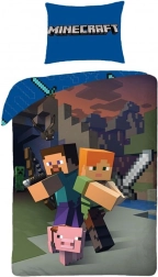 Minecraft ágyneműhuzat 140 × 200 cm + 70 × 90 cm