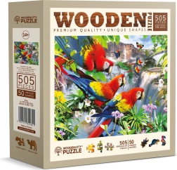 Papagájok szigete fa puzzle, 505 darabos – WOODEN CITY
