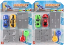 Kilövős autók készlete rámpával és áttörhető fallal