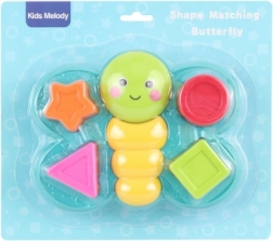 Formaberakó pillangó – műanyag játék 18 hó+